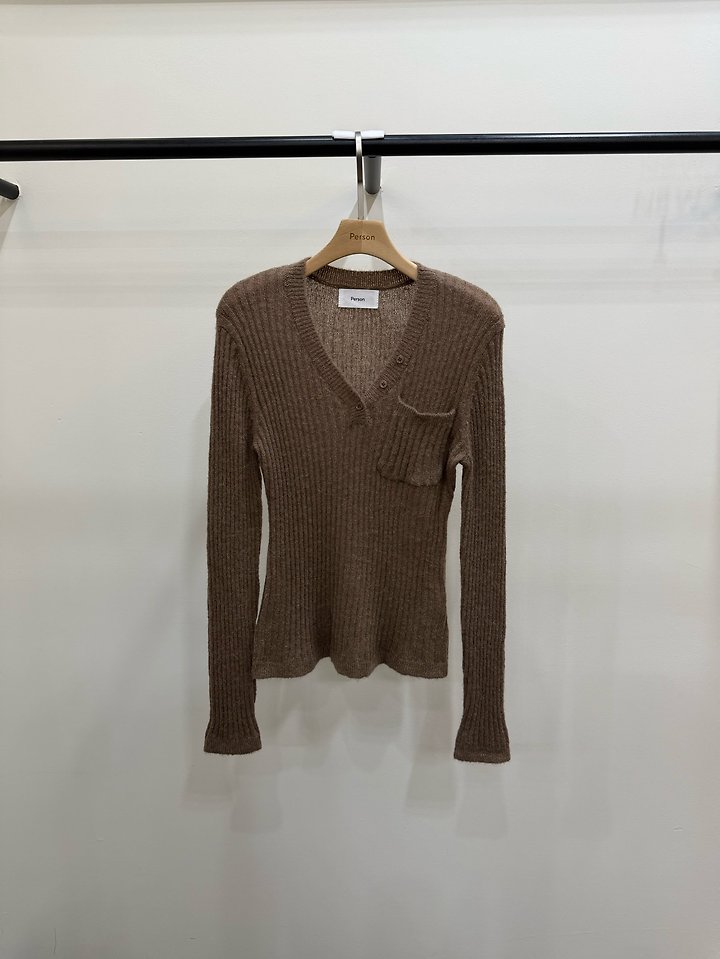 Alpaca V-Neck Knit by Person for Women - view 2