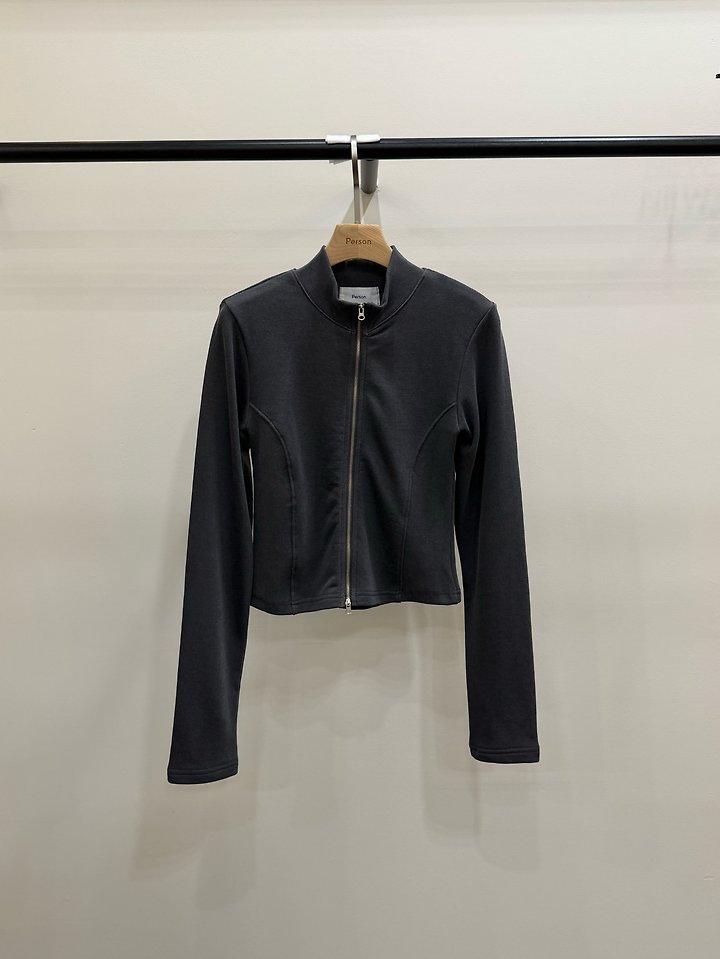 Pigment French Terry Zip-Up Bomber Jacket by Person for Women - view 2