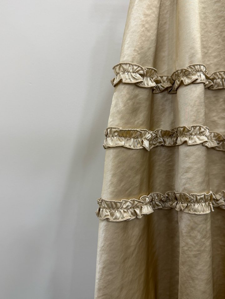 Shine Frill Long Skirt by Person for Women - view 6