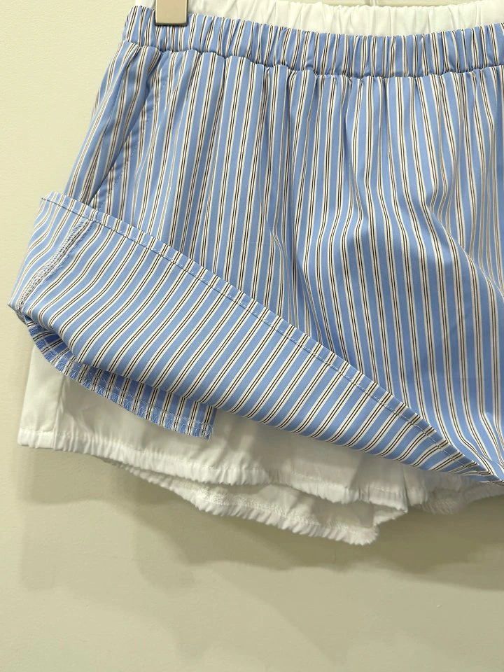 Muse Striped Mini Skirt by Person for Women - view 7