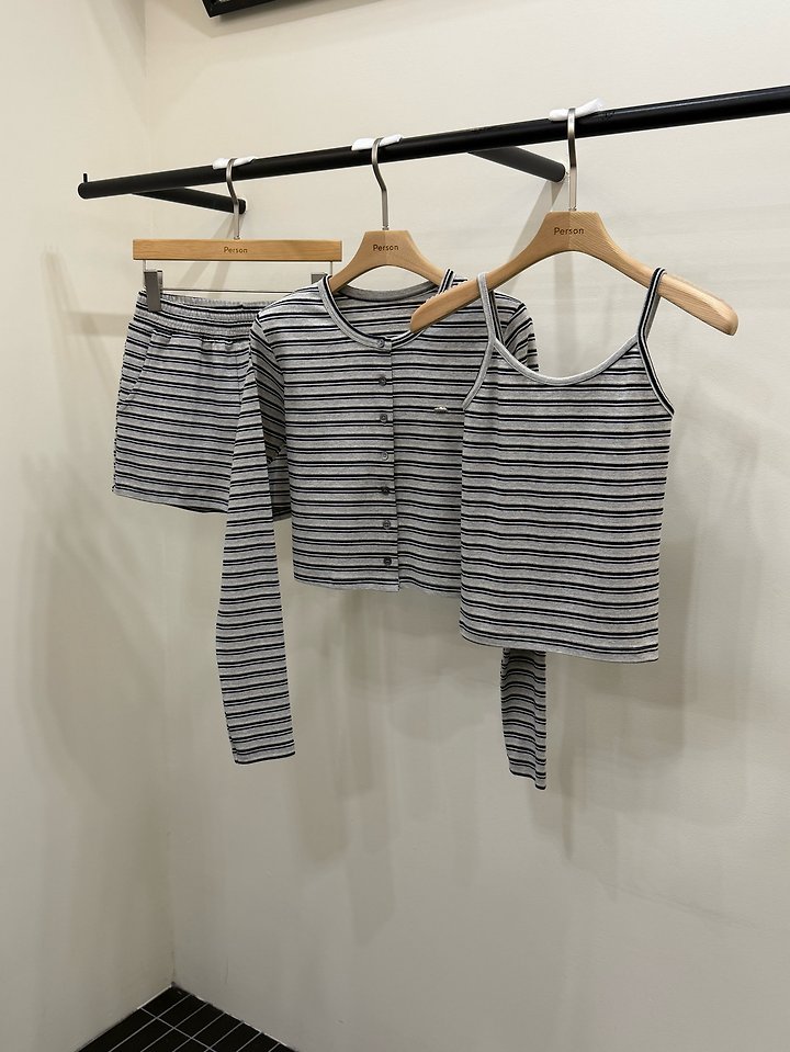 Bunny Three-Piece Set (Sleeveless + Cardigan + Pants) by Person for Women - view 1
