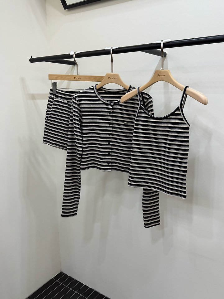 Bunny Three-Piece Set (Sleeveless + Cardigan + Pants) by Person for Women - view 2