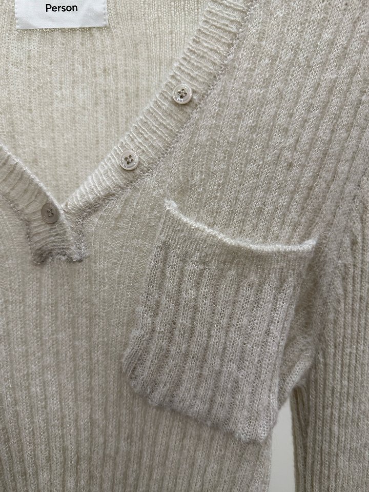 Alpaca V-Neck Knit by Person for Women - view 6