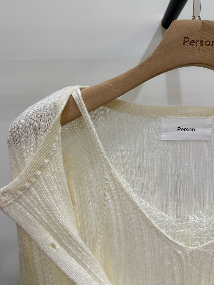 Sleeveless Cardigan Knit by Person for Women - view 6