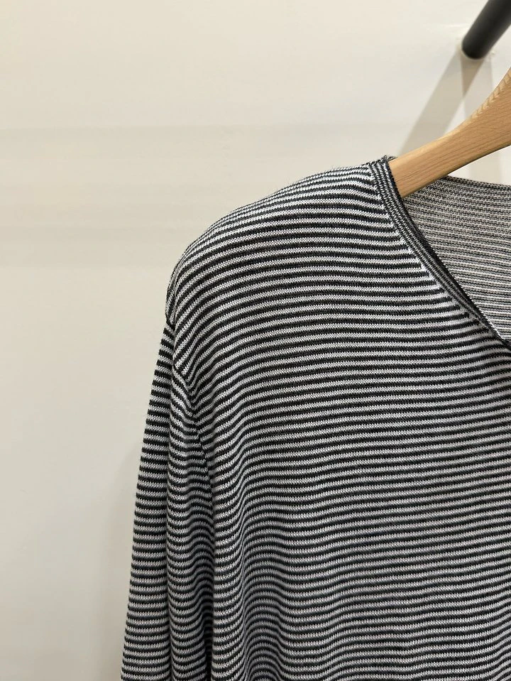 Henley Neck Button Knit by Person for Women - view 3