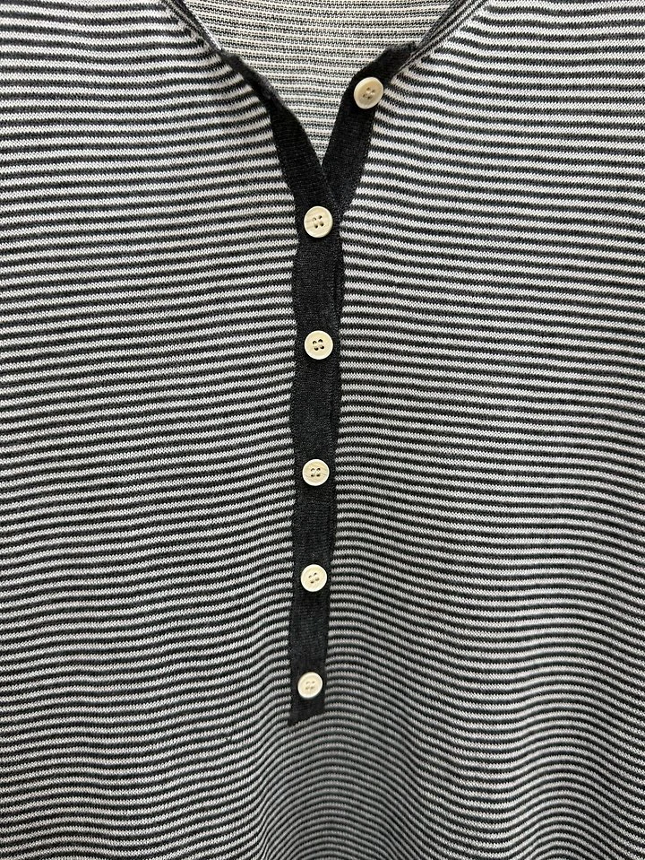 Henley Neck Button Knit by Person for Women - view 5