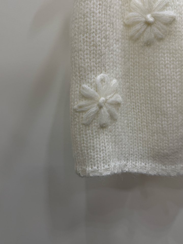 Flower Sleeveless Knit Vest by Person for Women - view 8