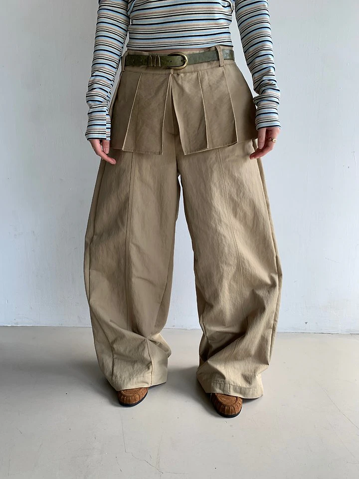 Pleated Wrap Pants by Person for Women - view 10