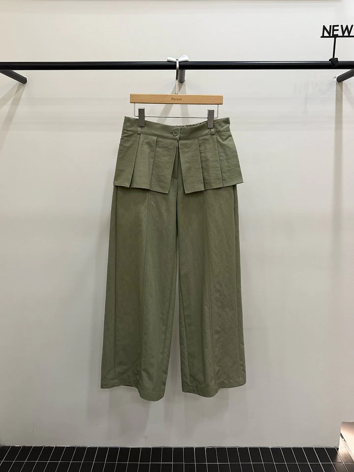 Pleated Wrap Pants by Person for Women - view 2
