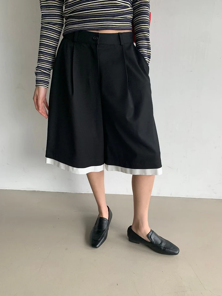 Color Block Bermuda Pants by Person for Women - view 7