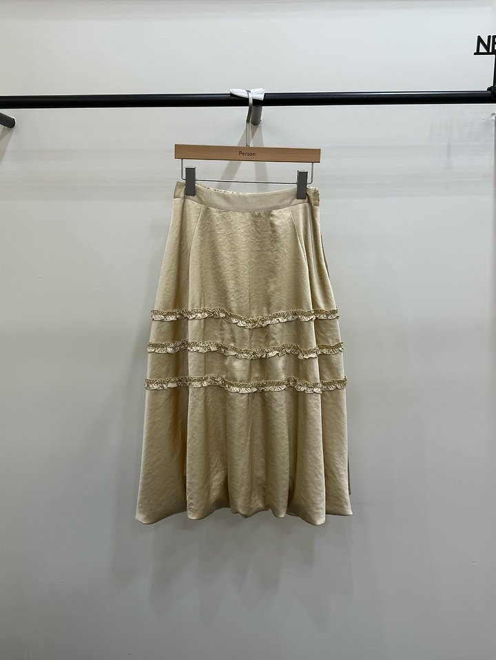 Shine Frill Long Skirt by Person for Women - view 1