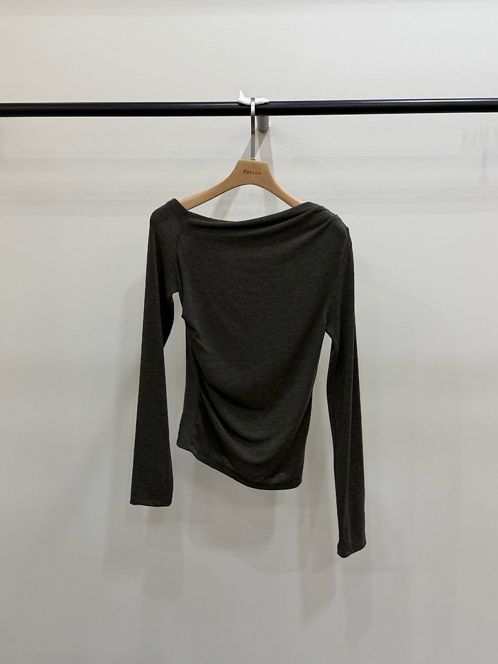 Asymmetric Drape Tee by Person for Women - view 5