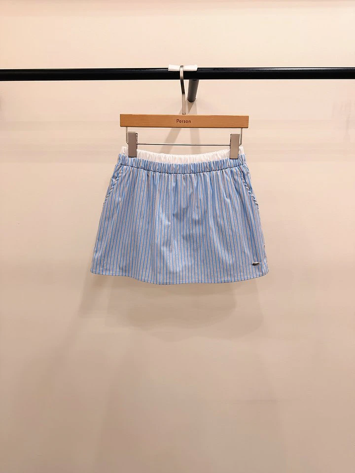 Muse Striped Mini Skirt by Person for Women - view 2