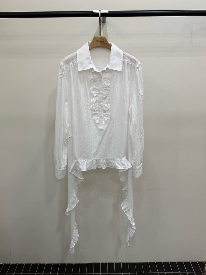 Ruffle Tie Blouse by Person for Women - view 1