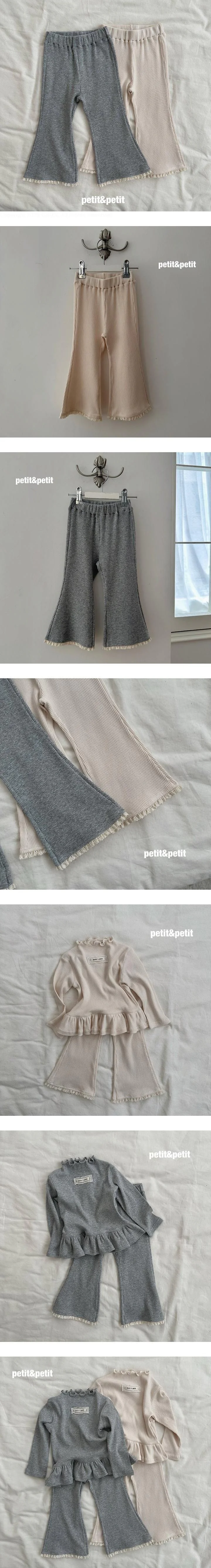 Mild Rib Flare Pants by Petit & Petit for Child - view 1