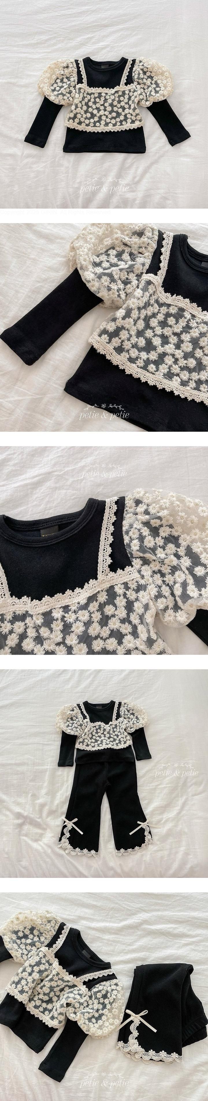 Embroidered Bustier Tee by Petit & Petit for Child - view 1
