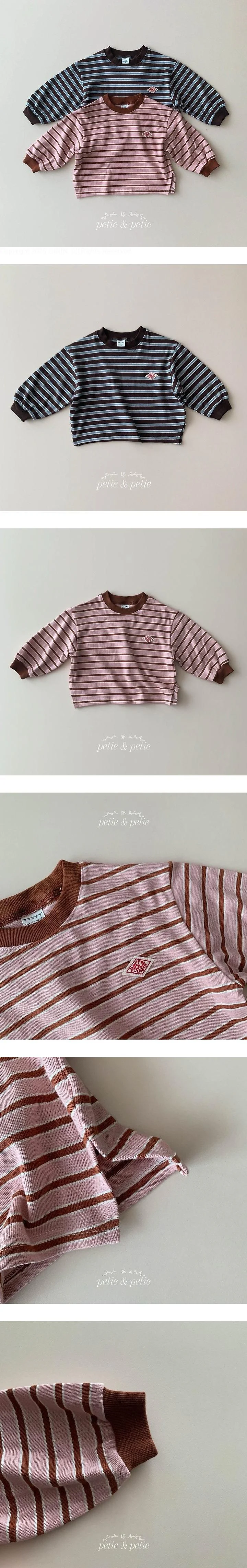 Tommy Striped Tee by Petit & Petit for Child - view 1