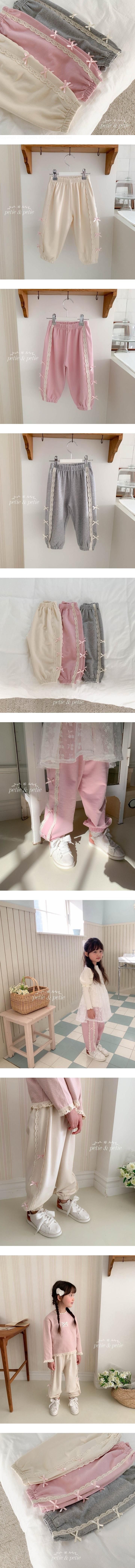 Double Lace Jogger Pants by Petit & Petit for Child - view 1
