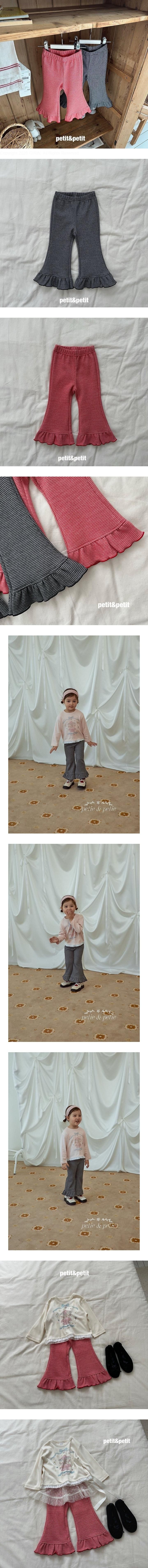 Check Bootcut Pants by Petit & Petit for Child - view 1
