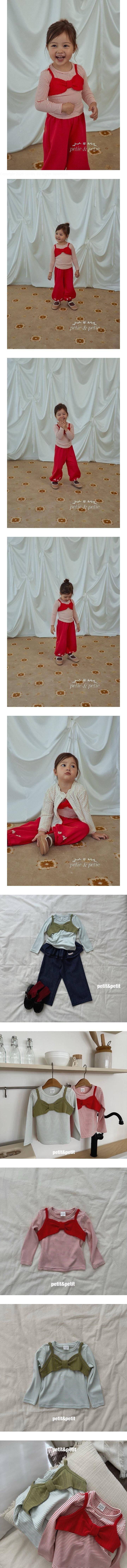 Ribbon Bustier Tee by Petit & Petit for Child - view 1