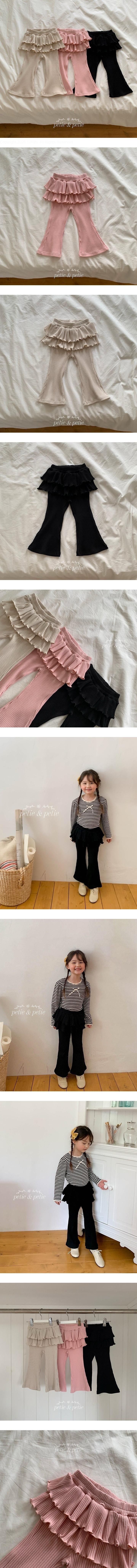 Jennie Rib Cancan Flare Pants by Petit & Petit for Child - view 1