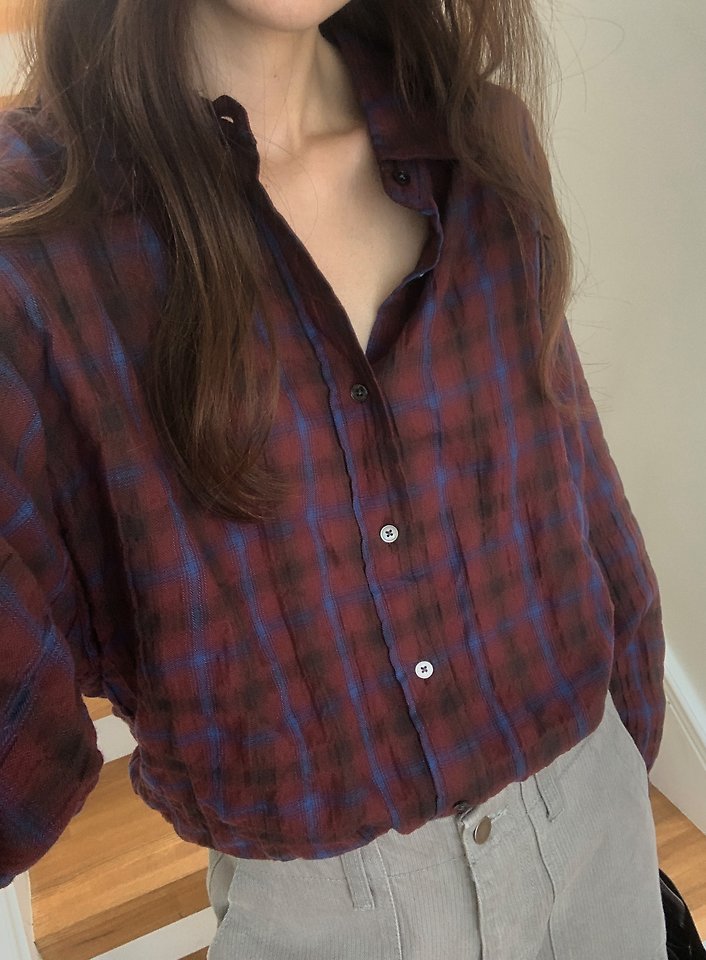 Autumn Check Shirt by Pomelo for Women - view 1