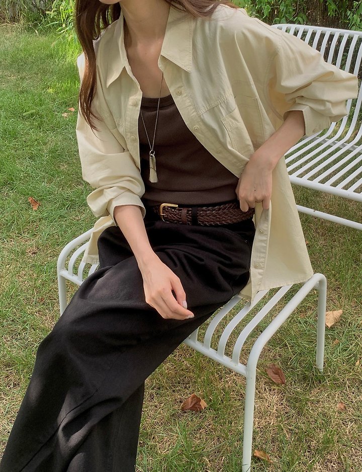 Snap Slit Shirt by Pomelo for Women - view 9