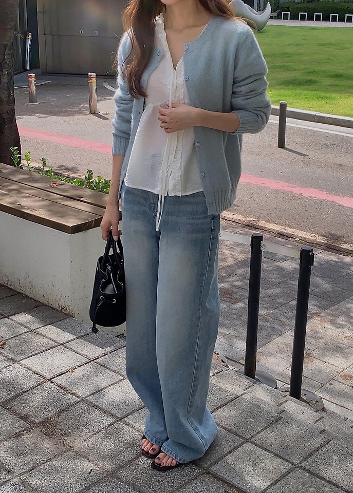 Link Washing Denim Pants by Pomelo for Women - view 10