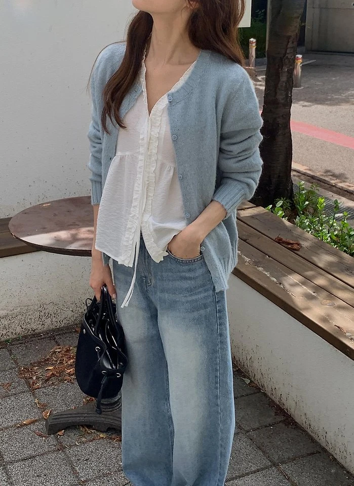 Link Washing Denim Pants by Pomelo for Women - view 2