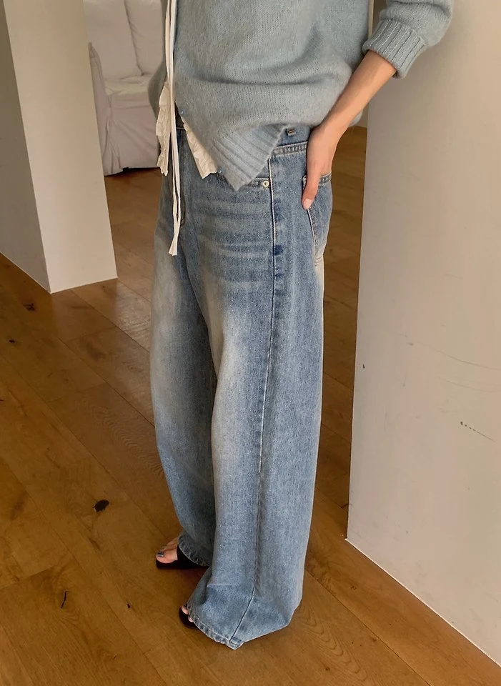 Link Washing Denim Pants by Pomelo for Women - view 4