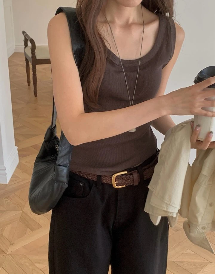 Stitching Sleeveless Top by Pomelo for Women - view 11