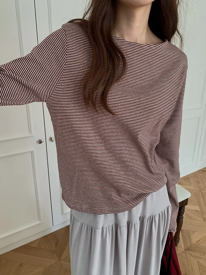Yellow Stripe Tee by Pomelo for Women - view 9