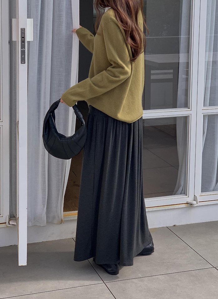 Shirring Long Skirt by Pomelo for Women - view 7