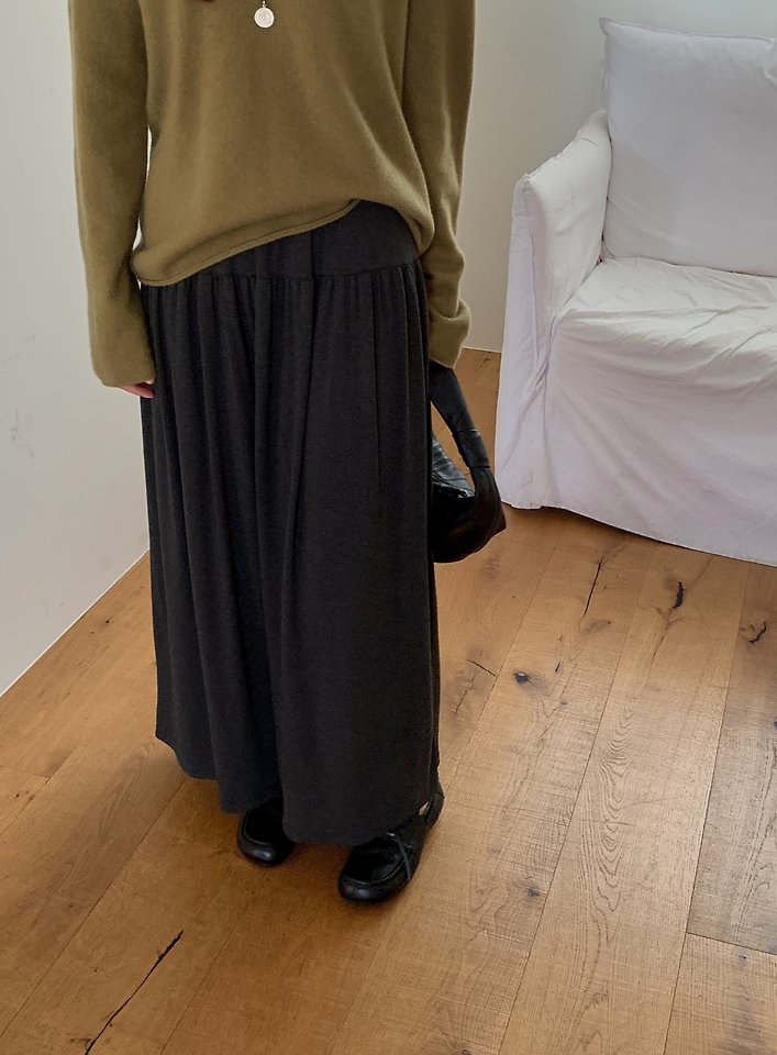 Shirring Long Skirt by Pomelo for Women - view 9