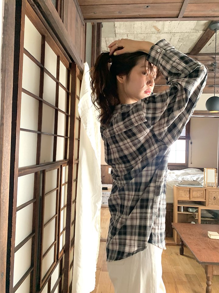 Glen Check Shirt by Pomelo for Women - view 4