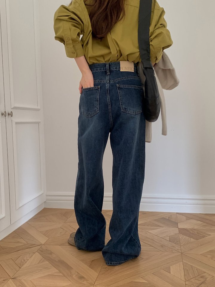 Core Deep Denim Pants by Pomelo for Women - view 1
