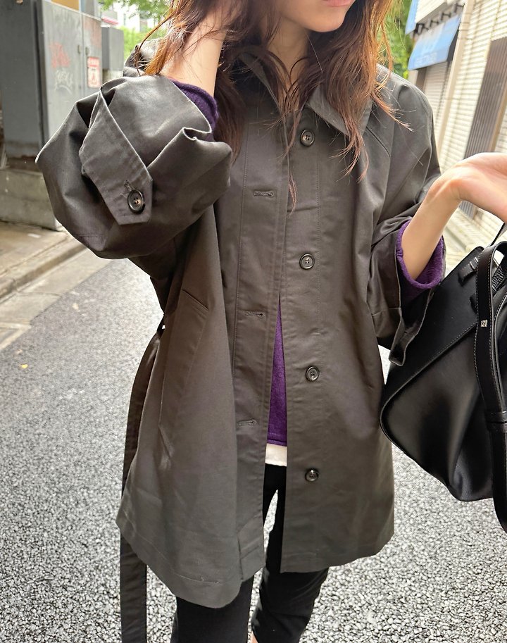 Maco Half Trench Coat by Pomelo for Women - view 11