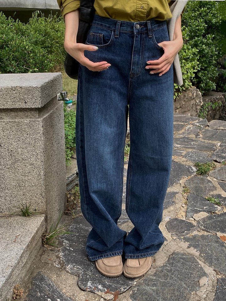 Core Deep Denim Pants by Pomelo for Women - view 6