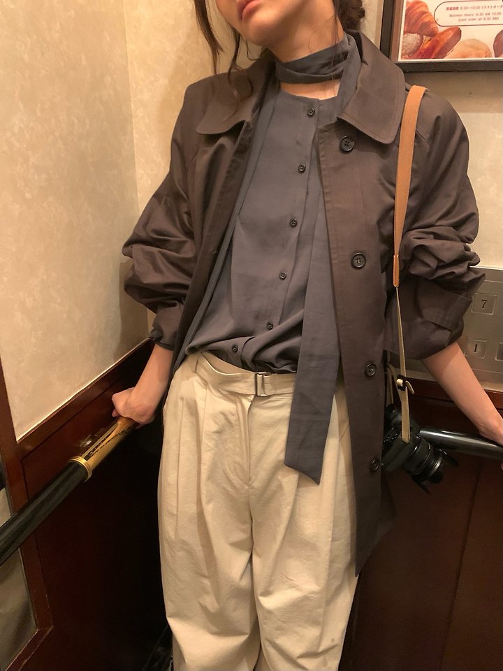 Maco Half Trench Coat by Pomelo for Women - view 3