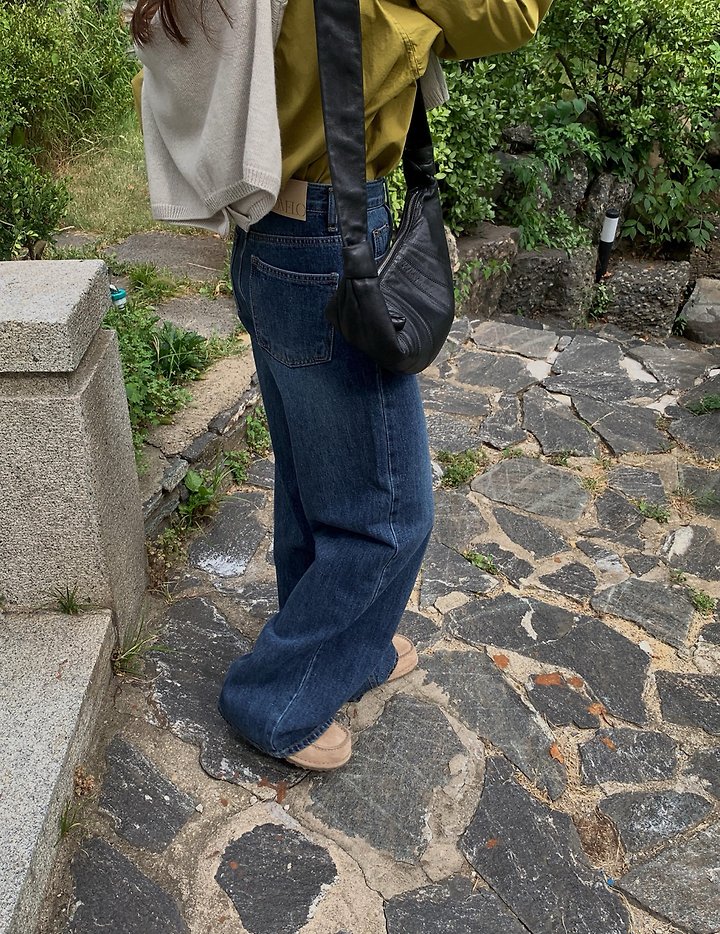 Core Deep Denim Pants by Pomelo for Women - view 7