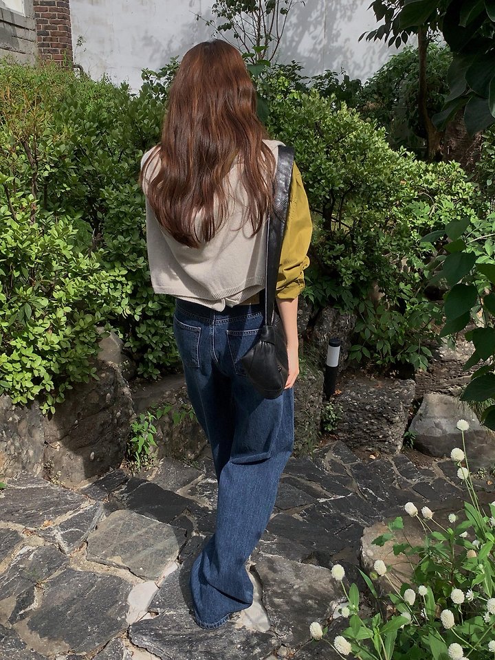 Core Deep Denim Pants by Pomelo for Women - view 9