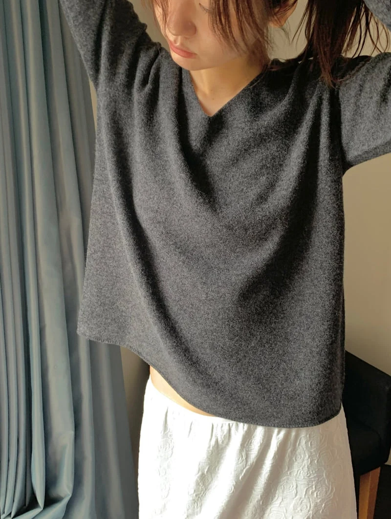 Cashmere V-neck Knit Pullover by Pomelo for Women - view 10