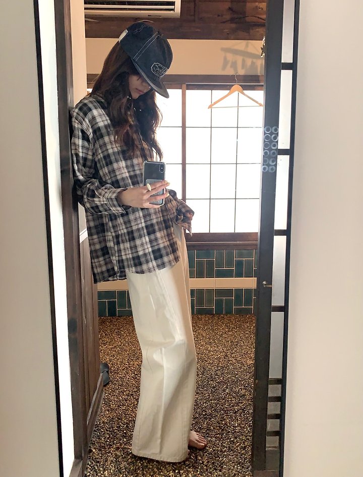 Glen Check Shirt by Pomelo for Women - view 8