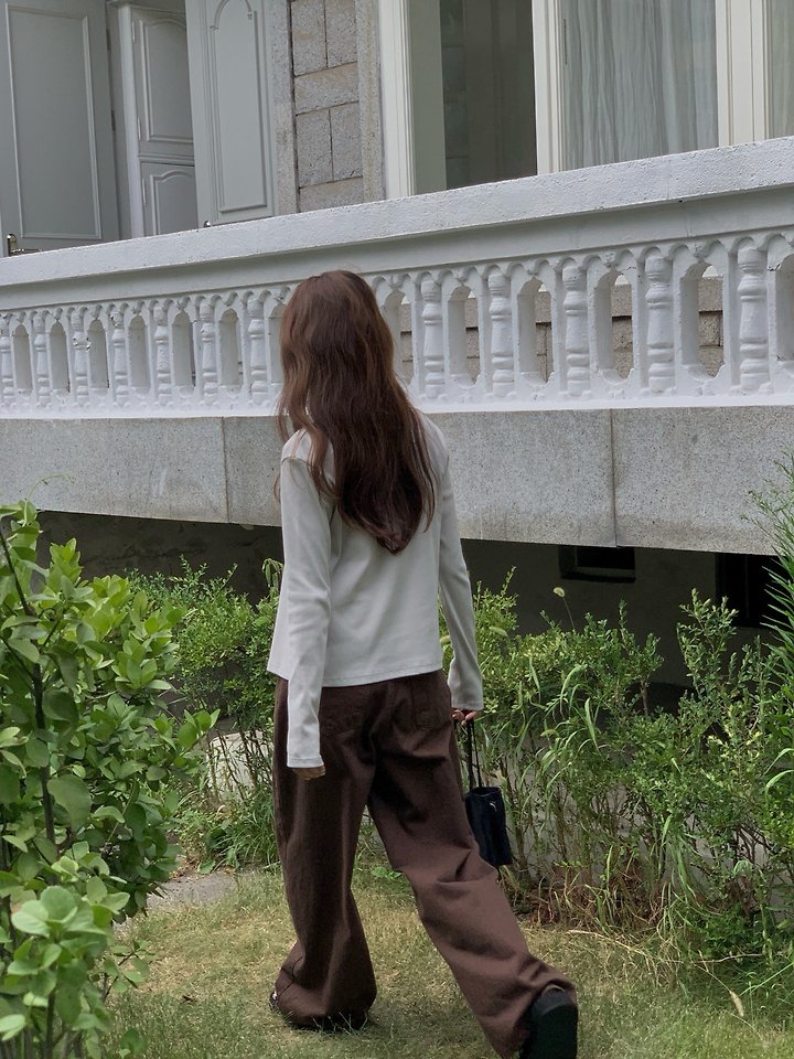 Texture Denim Pants by Pomelo for Women - view 10