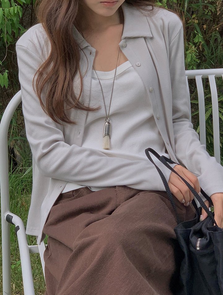 Duxe Collar Cardigan by Pomelo for Women - view 7
