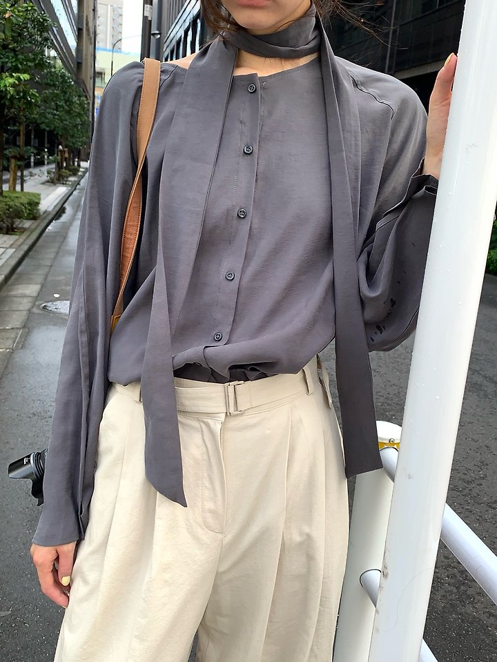 Two Way Tie Blouse by Pomelo for Women - view 2