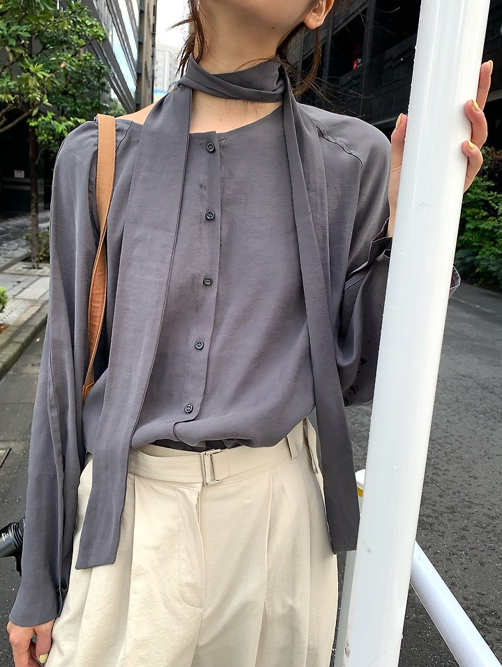 Two Way Tie Blouse by Pomelo for Women - view 6