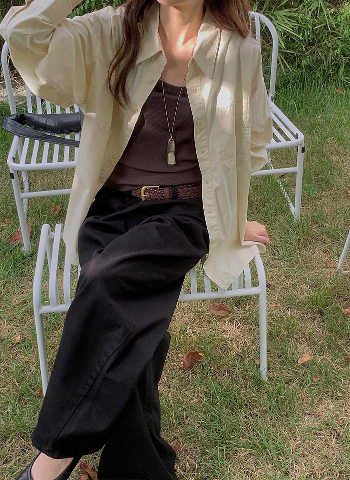 Snap Slit Shirt by Pomelo for Women - view 10
