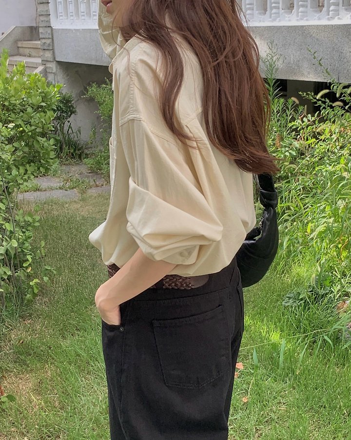 Snap Slit Shirt by Pomelo for Women - view 4