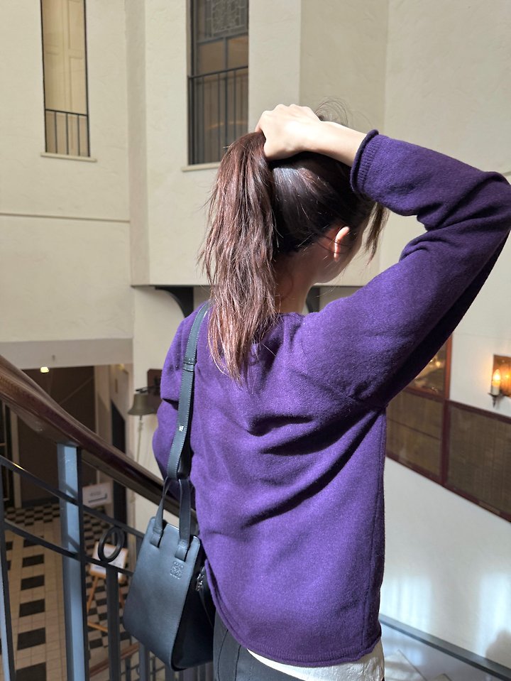 Deep V-neck Knit Pullover by Pomelo for Women - view 7